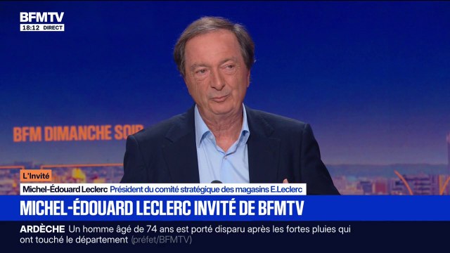 Le pouvoir d'achat reste le sujet numéro un des Français, observe Michel-Édouard Leclerc, président du groupe E.Leclerc