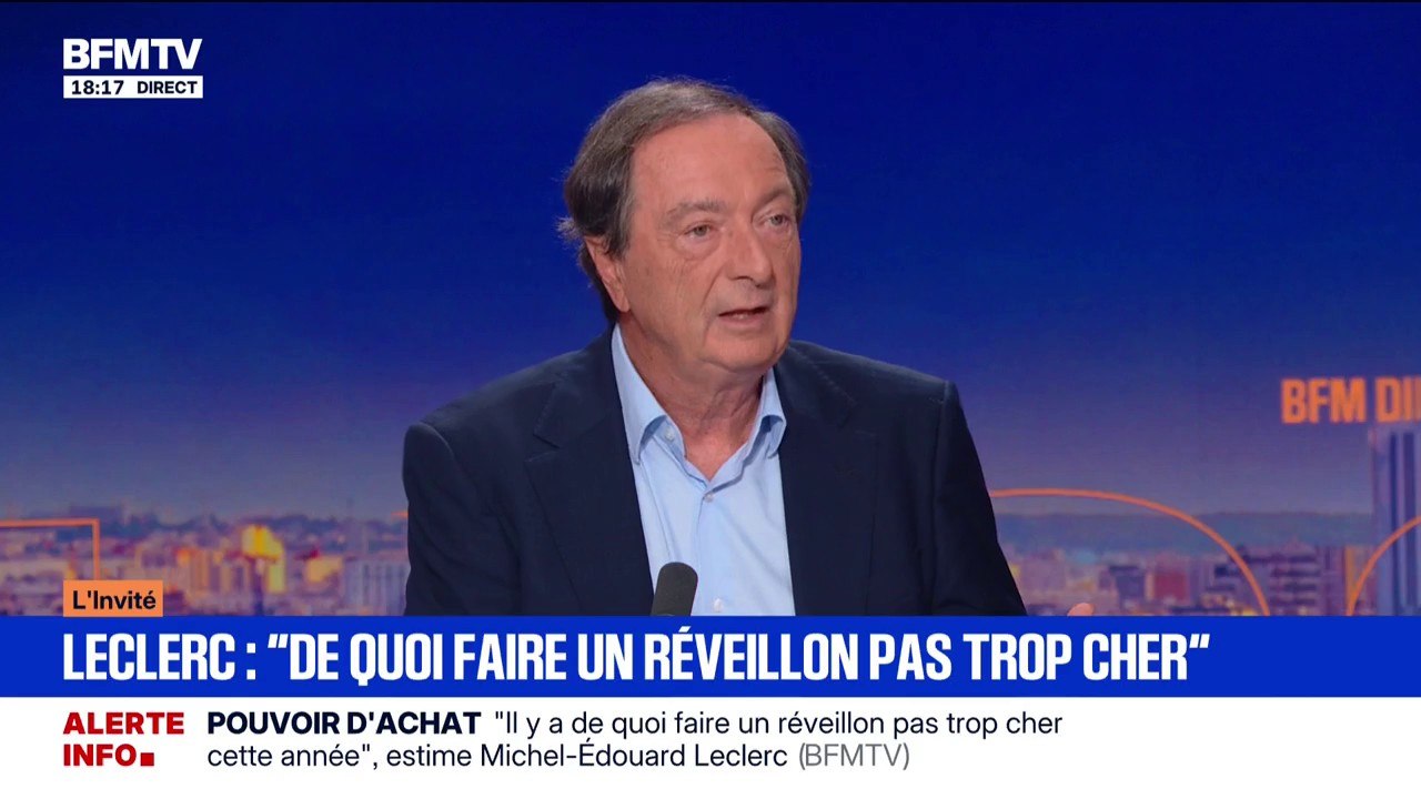 Chocolats Lindt absents des rayons Leclerc: Michel-Édouard Leclerc, président du groupe, assure "qu'ils vont trouver un accord"
