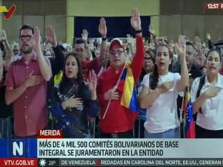 Más de 4 mil 500 Comités Bolivarianos de Base Integral fueron juramentado en Mérida