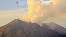 Wulkan Sakurajima wybuchł w Japonii, a popiół wzbił się wysoko nad Kagoshimą