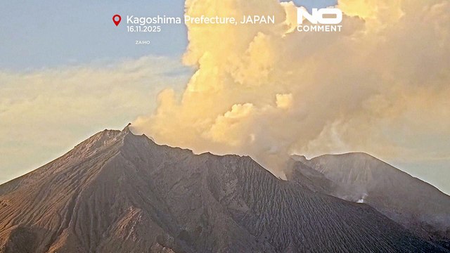 Japão: erupção do vulcão Sakurajima lança cinzas a grande altitude sobre Kagoshima