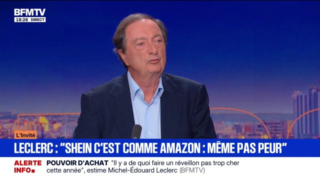Budget: C'est toujours le consommateur qui paye les taxes , déclare Michel-Édouard Leclerc, président du groupe Leclerc