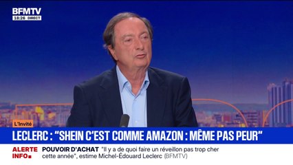 Budget: "C'est toujours le consommateur qui paye les taxes", déclare Michel-Édouard Leclerc, président du groupe Leclerc