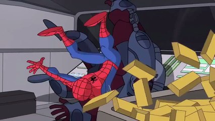 The Spectacular Spider-Man - Spider-Man vs. Shocker, Ricochet, and Ox (S2E9) | Movieclips