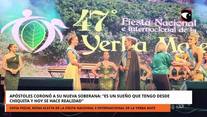 Sofía Pezuk es la nueva Reina Nacional e Internacional de la Yerba Mate