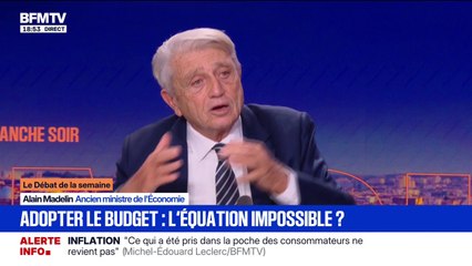 Budget: "On a le sentiment que l'avenir est bouché", déplore Alain Madelin, ancien ministre de l'Économie