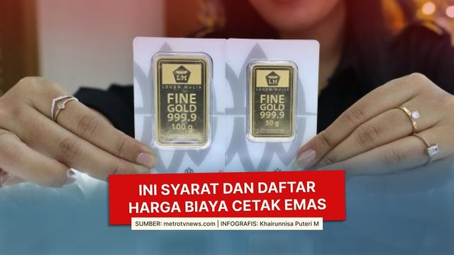 Ini Syarat dan Daftar Harga Biaya Cetak Emas