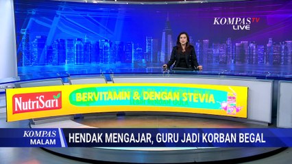 Guru Jadi Korban Begal, Tangan Korban Terluka Saat Pertahankan Motor | KOMPAS MALAM