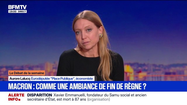 Présidence d'Emmanuel Macron: pour Aurore Lalucq, eurodéputée (Place Publique), le président de la République a agi de manière irresponsable