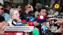 ANNABELLA AZÍN, MADRE DEL PRESIDENTE, ACUDIÓ A SUFRAGAR JUNTO A SU HIJO DANIEL Y SU NUERA LAVINIA