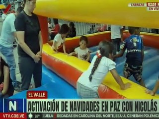 Caracas | Niños de El Valle disfrutan de áreas recreativas en la jornada Navidades en Paz con Nicolás