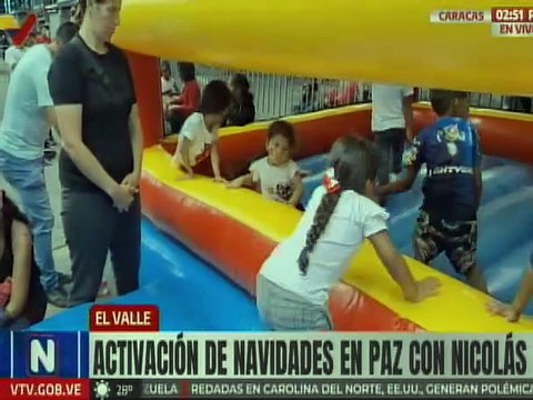Caracas | Niños de El Valle disfrutan de áreas recreativas en la jornada Navidades en Paz con Nicolás