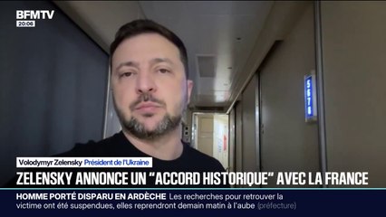 Le président ukrainien Volodymyr Zelensky annonce un "accord historique" avec la France