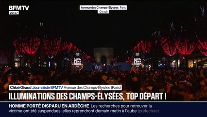 Top départ pour les illuminations de Noël sur les Champs-Élysées