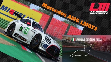 Tour de piste à Imola en Mercedes AMG LMGT3 sur Le Mans Ultimate