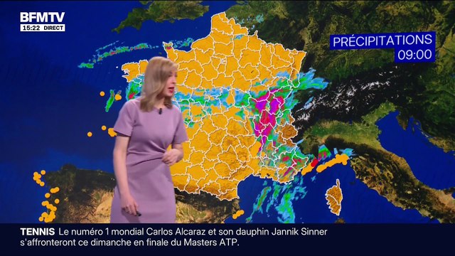 Éléonore Boccara - Météo BFM TV (16/11/2025) : ⚠️ Vigilance Alpes-Maritimes (Épisode Méditerranéen) – Bilan : 100mm de Pluie sur l'Ardèche – Chute de T° (Air Polaire) & Neige en Montagne Dès Lundi 🥶❄️