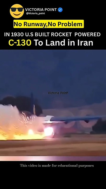 1n 1980 US launch rocket Powered C-130to land in Iran #shorts