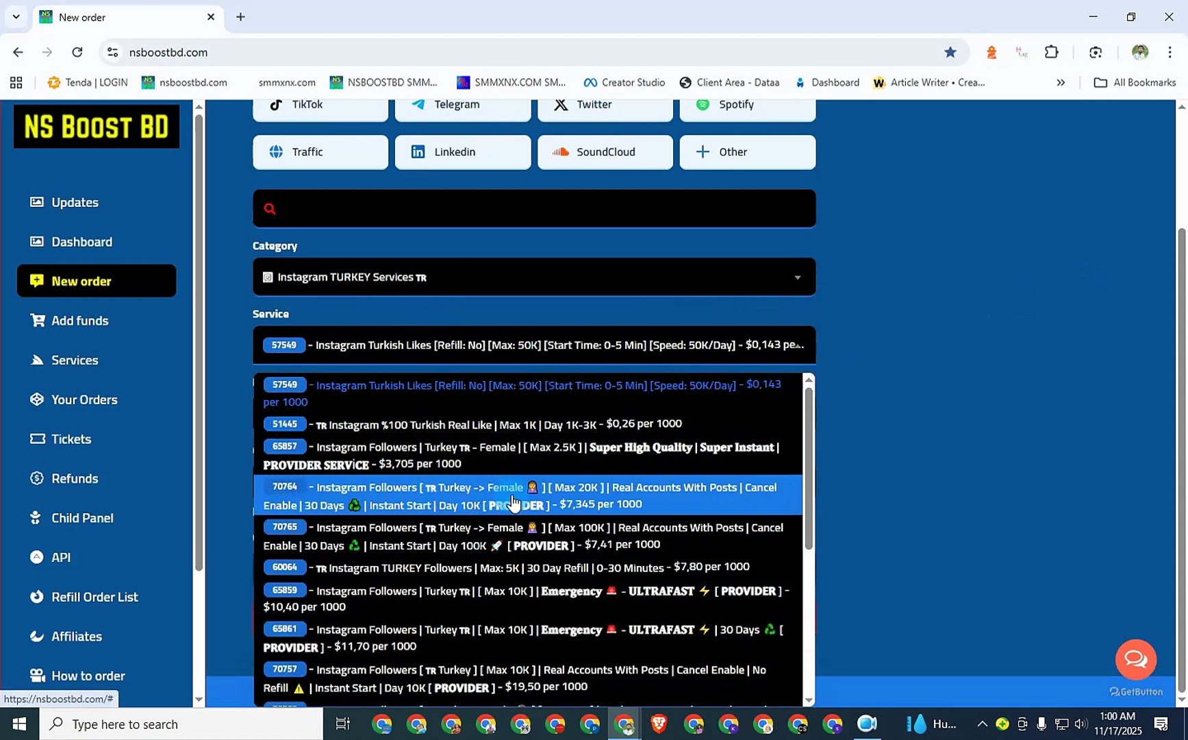 ⁣Smm panel in turkey | Turk Smm Panel | Looking to Buy Instagram Followers TURKEY? NSBOOSTBD.COM