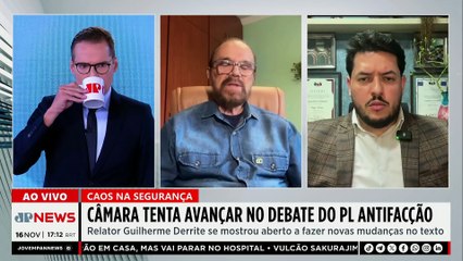Câmara tenta avançar no debate do PL Antifacção; deputado comenta