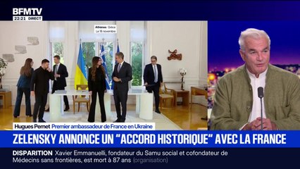 "Accord historique" entre la France et l'Ukraine: "Il faut voir les choses en séquence", explique Hugues Pernet, premier ambassadeur de France en Ukraine