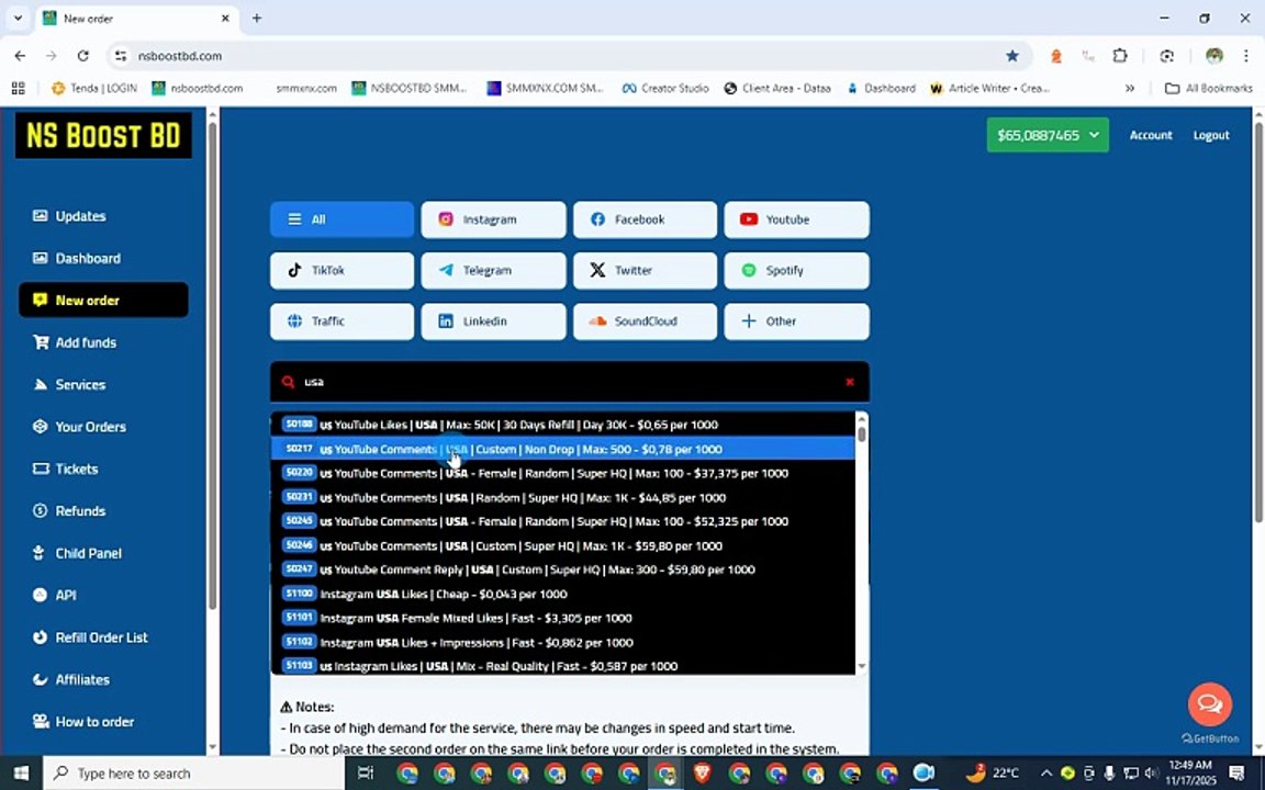 Best & Cheap SMM Panel USA | Buy Instagram Followers USA: NSBOOSTBD