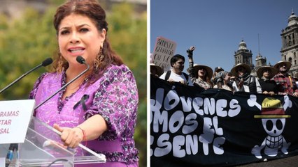 Clara Brugada rechaza la violencia durante la Marcha de la Generación Z e informa de 14 policías hospitalizados