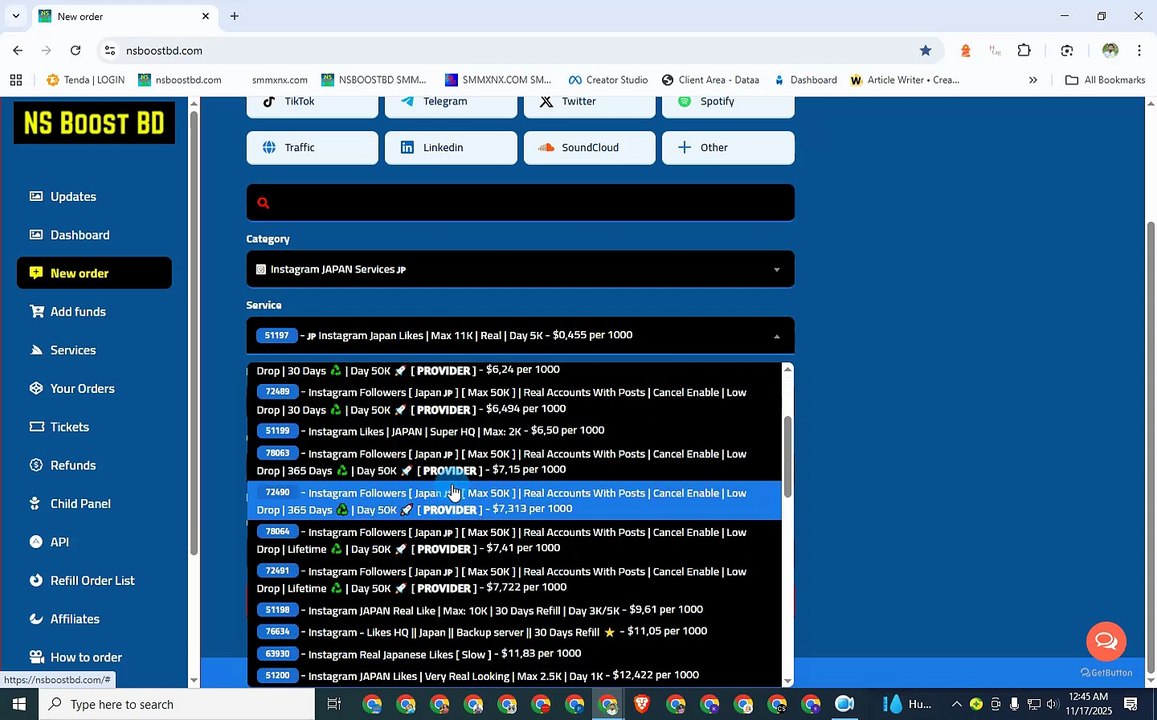 Japanese SMM panels | Buy Instagram Followers Japan: NSBOOSTBD.COM