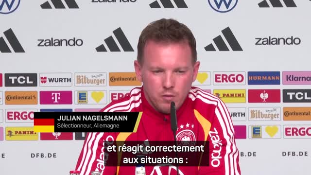 Allemagne - Nagelsmann : "Nous devons jouer vers l’avant, même au risque que quelque chose arrive"