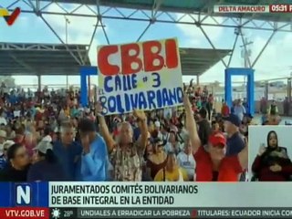 Juramentan los Comités Bolivarianos de Base Integral del estado Delta Amacuro