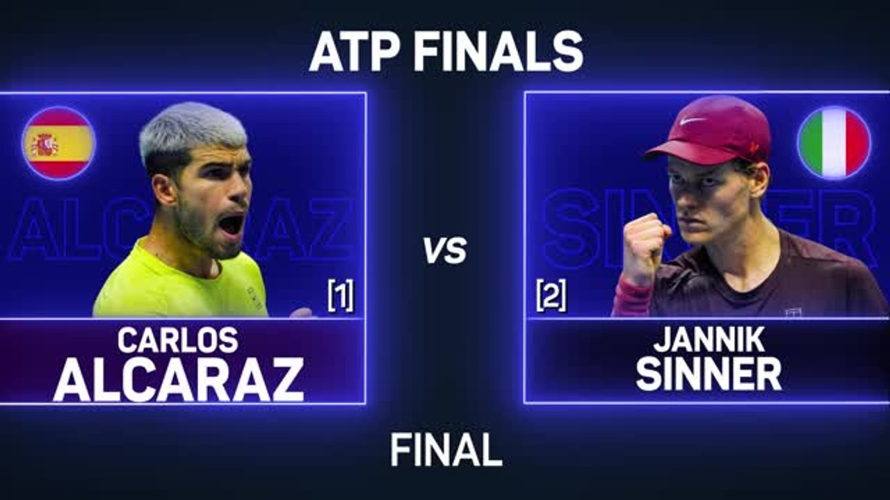Sinner beats Alcaraz to clinch ATP Finals title