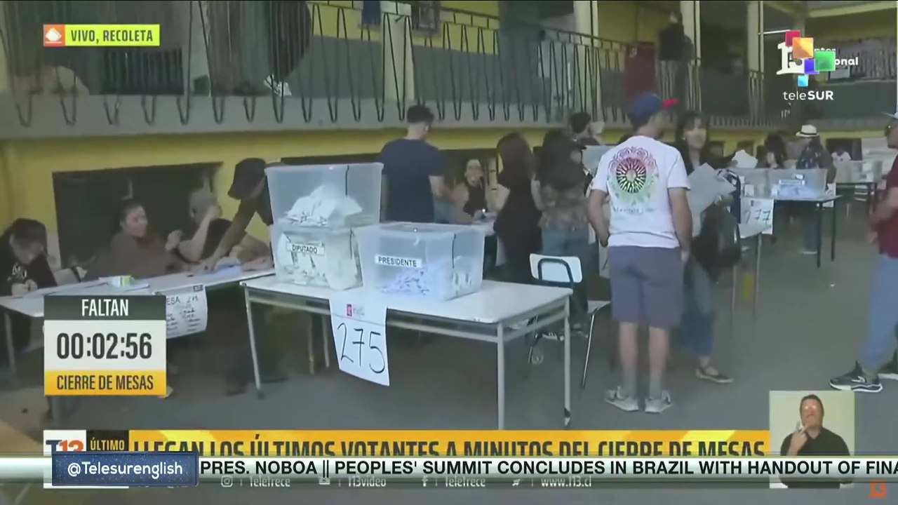 Chile | Polling stations close, vote counting begins in General Elections