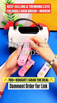 Daily Deals Alert : A Must-Have in Every Bag 💄 | Mini Hair Brush + Mirror | Amazon Beauty Find