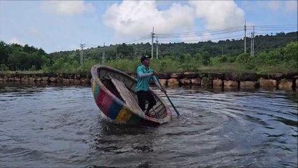 Bamboo Basket Dance at Cau Can River - Phu Quoc, Vietnam
