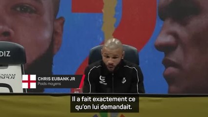 Poids moyens - Eubank Jr : "J’ai essayé de faire de mon mieux"