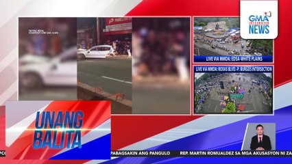 Kotse, nahati at nayupi matapos sumalpok sa poste at gate sa Brgy. San Juan; driver, dinala sa ospital | Unang Balita