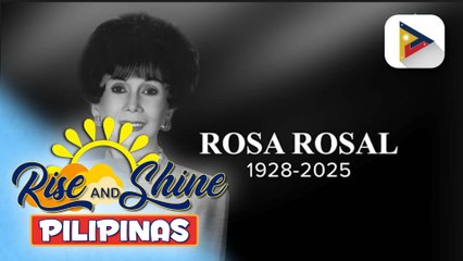 Isang pag-alala sa buhay at pamana ng beteranang aktres at humanitarian na si Rosa Rosal.