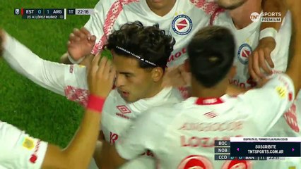 Estudiantes 0 - 1 Argentinos: López  Muñoz abrió el marcador