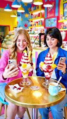 Women frolicking in front of security cameras