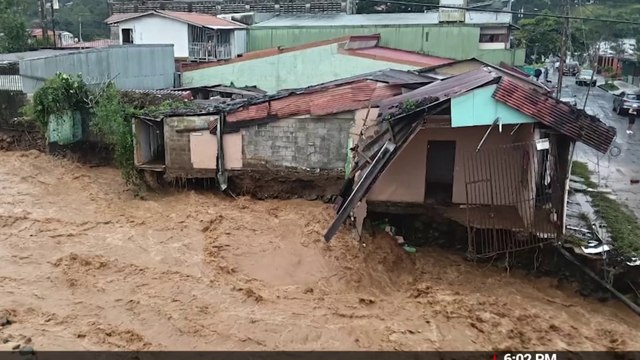 tn7-Fuertes lluvias dejan inundaciones y 28 incidentes en Pérez Zeledón este domingo-161125