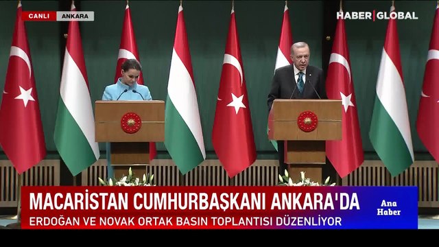 Macaristan Cumhurbaşkanı Novak, Türkiye'de! Cumhurbaşkanı Erdoğan: TANAP'tan Macaristan'a doğal gaz verilmesi konusunda her türlü desteğe hazırız