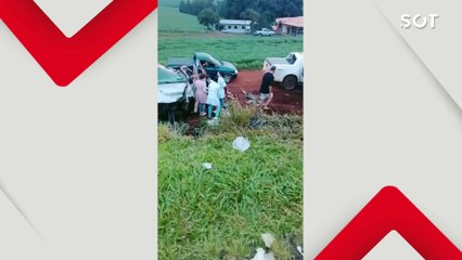 Colisão frontal entre F-250 e Tiguan deixa um morto e vários feridos na BR-369, em Ubiratã