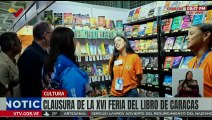 Alcaldesa Carmen Meléndez da por clausurada la XVI Feria del Libro de Caracas