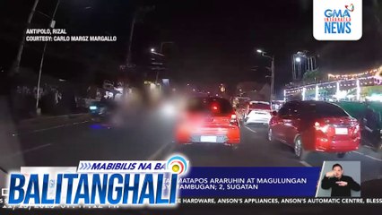 Motorcycle rider, patay matapos araruhin at magulungan ng dump truck sa Brgy. Mambugan; 2, sugatan | Balitanghali