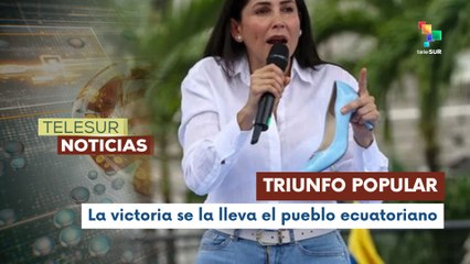 González: hay que dejar en claro que el pueblo ecuatoriano a vencido