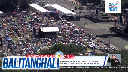Manila CDRRMO - 180,000 ang nakikiisa sa kilos-protesta ng INC sa Quirino Grandstand as of 10:30 AM, Nov. 17 | Balitanghali