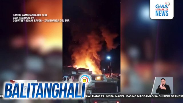 3 tindahan sa Brgy. Poblacion, nasunog; katabing bahay, nadamay rin | Balitanghali