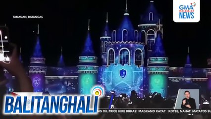 3D projection mapping, Christmas paandar sa isang amusement park | Balitanghali