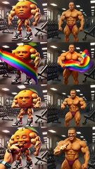 Udin Din Din Dun 🍊vs Real Gym Bro 💪 _ Italian Brainrot