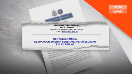 Polis tahan 33 penunggang motosikal lawan arus di Jambatan Kedua Pulau Pinang