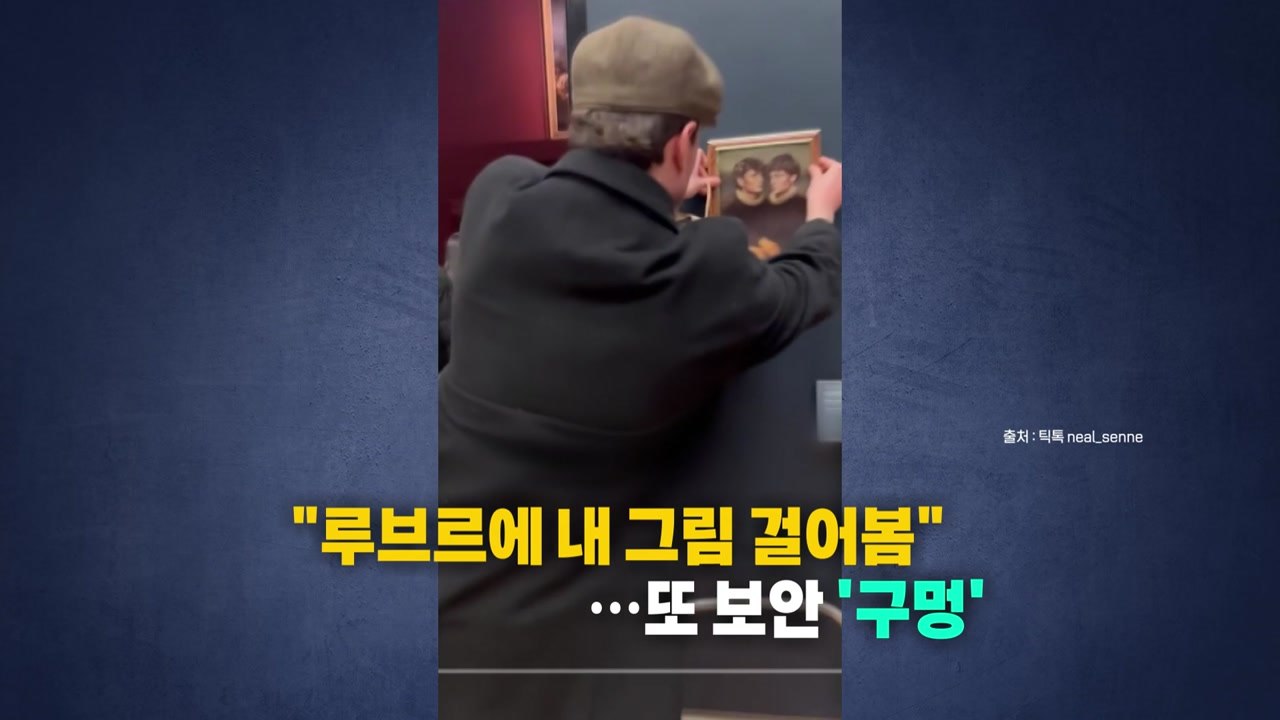 [나우쇼츠] "루브르에 내 그림 걸어봄"...또 보안 '구멍' / YTN
